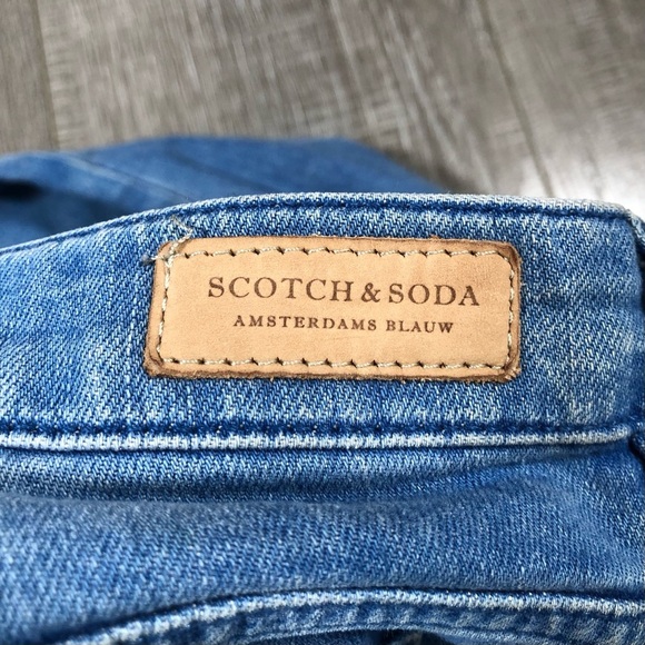 Scotch & Soda Women’s Star Print Embroidered petite Ami Slim Boyfriend Jeans Siz - Picture 7 of 16